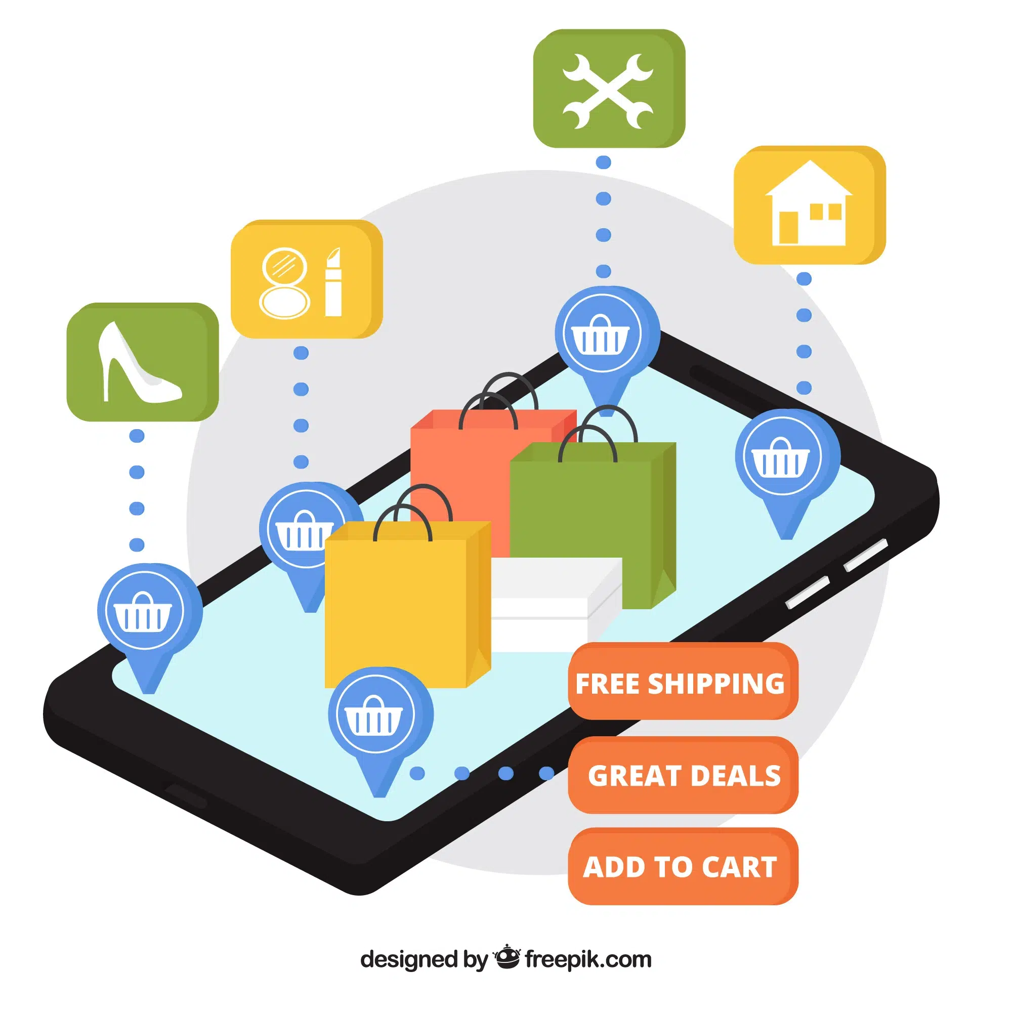 E-commerce marketplace diagram