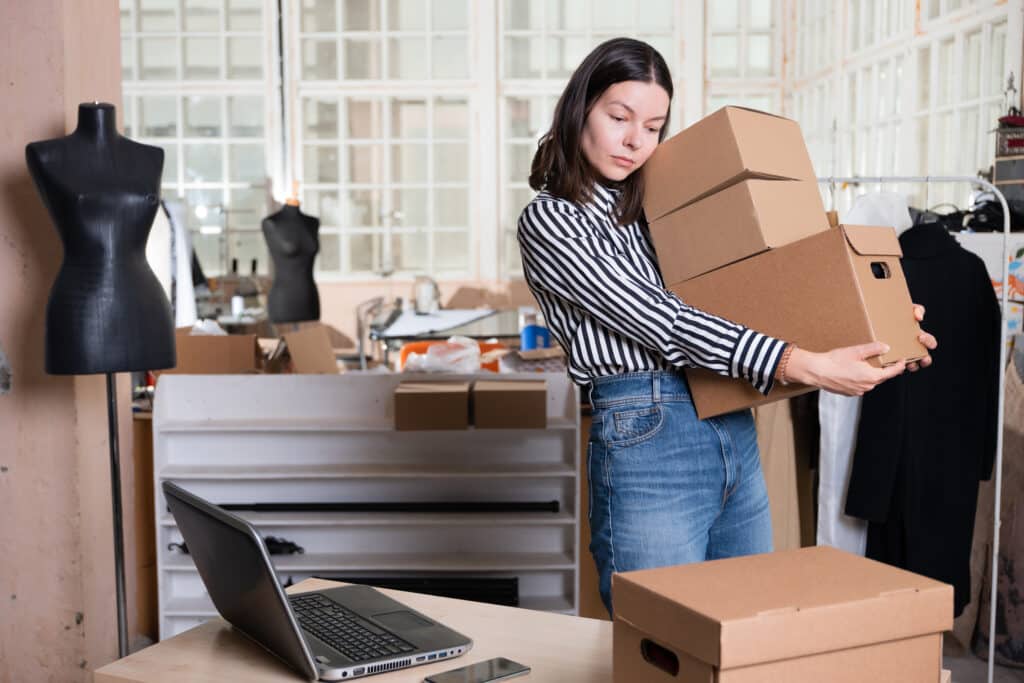 Young woman preparing are q4 e-commerce marked by the festive season