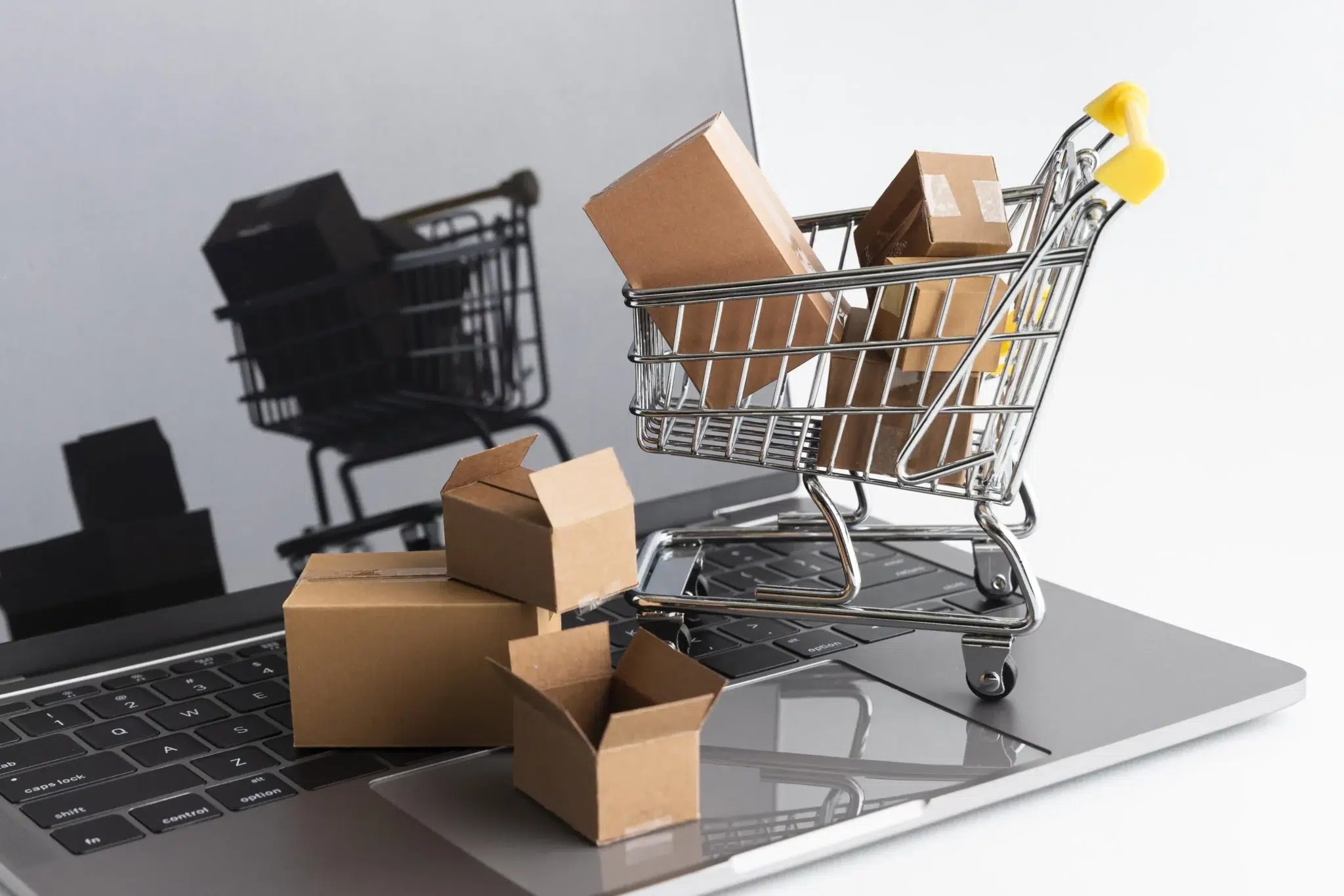 Achats et ventes panier site e-commerce logistique