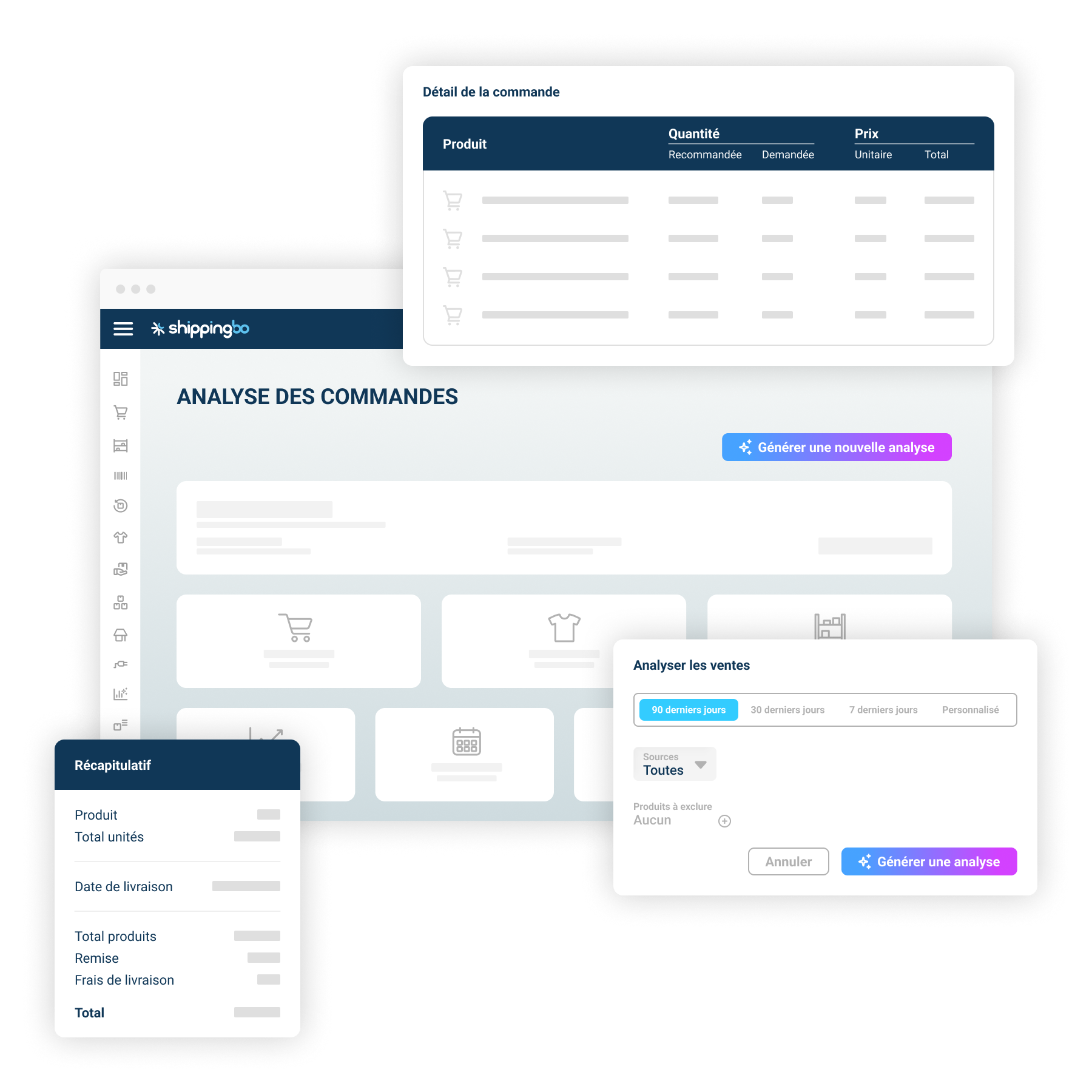 Shippinbo Intelligence permet l'analyse des données de ventes