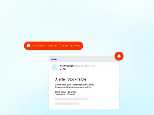 Alerta de existencias